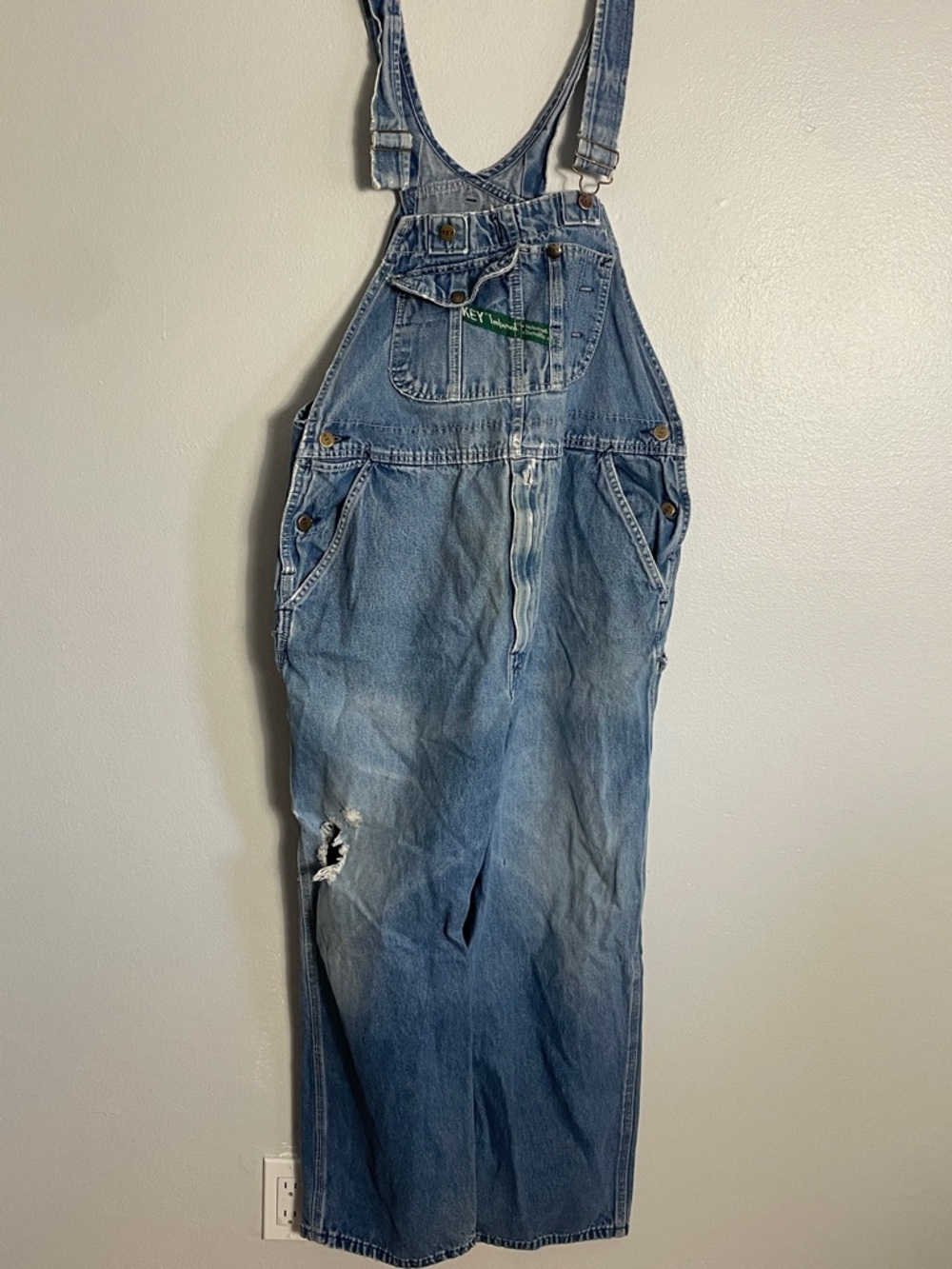 Men’s Key Imperial Vintage Work Denim Overalls‎ size 40 x